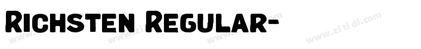 Richsten Regular字体转换